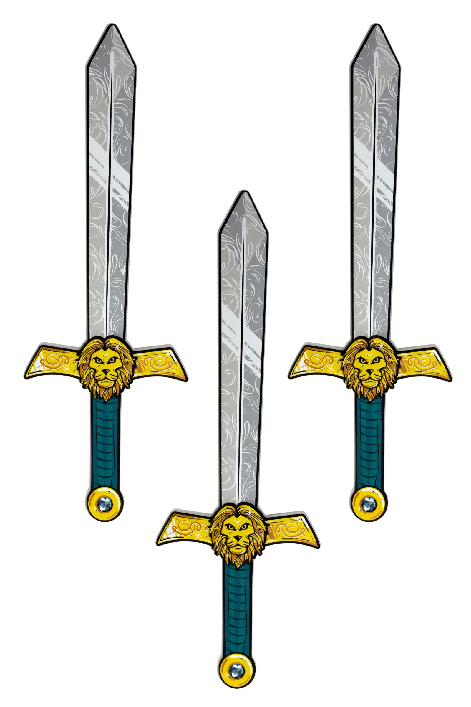 3 Piece Lionheart Warrior EVA Foam Sword Bundle