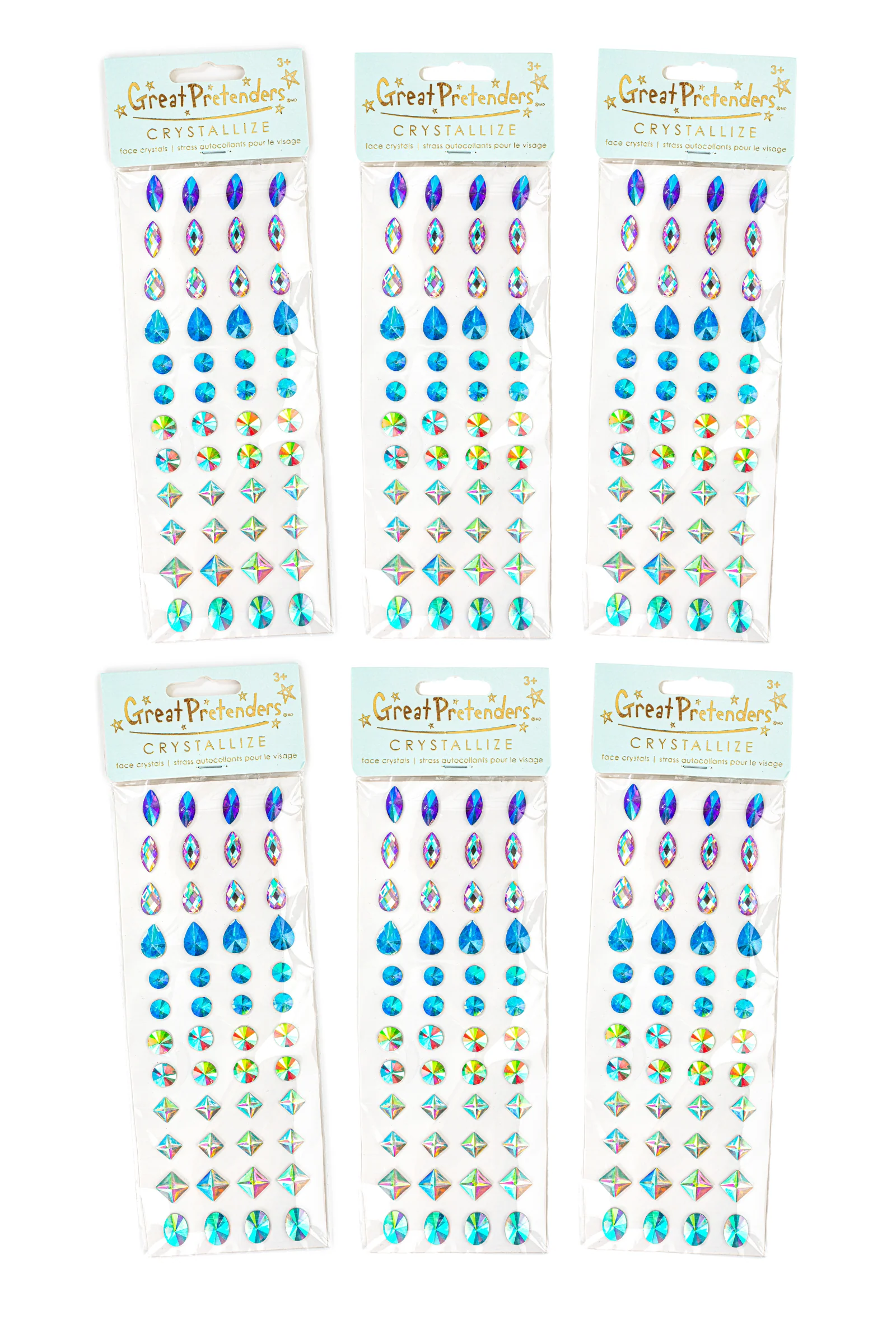 6 Packs Multi Face Crystals