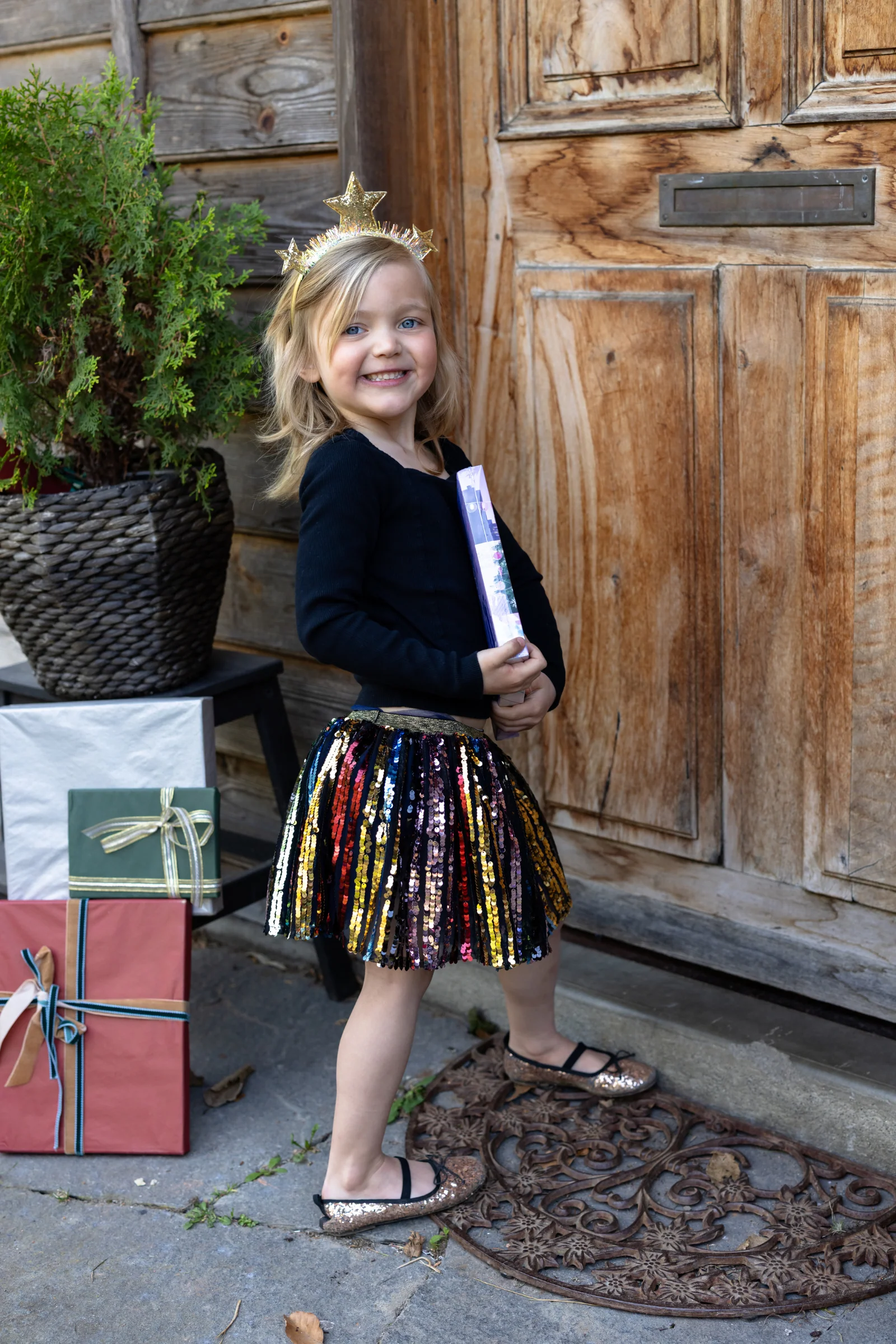 Sequins Skirt with Elastic Waistband - Image 6
