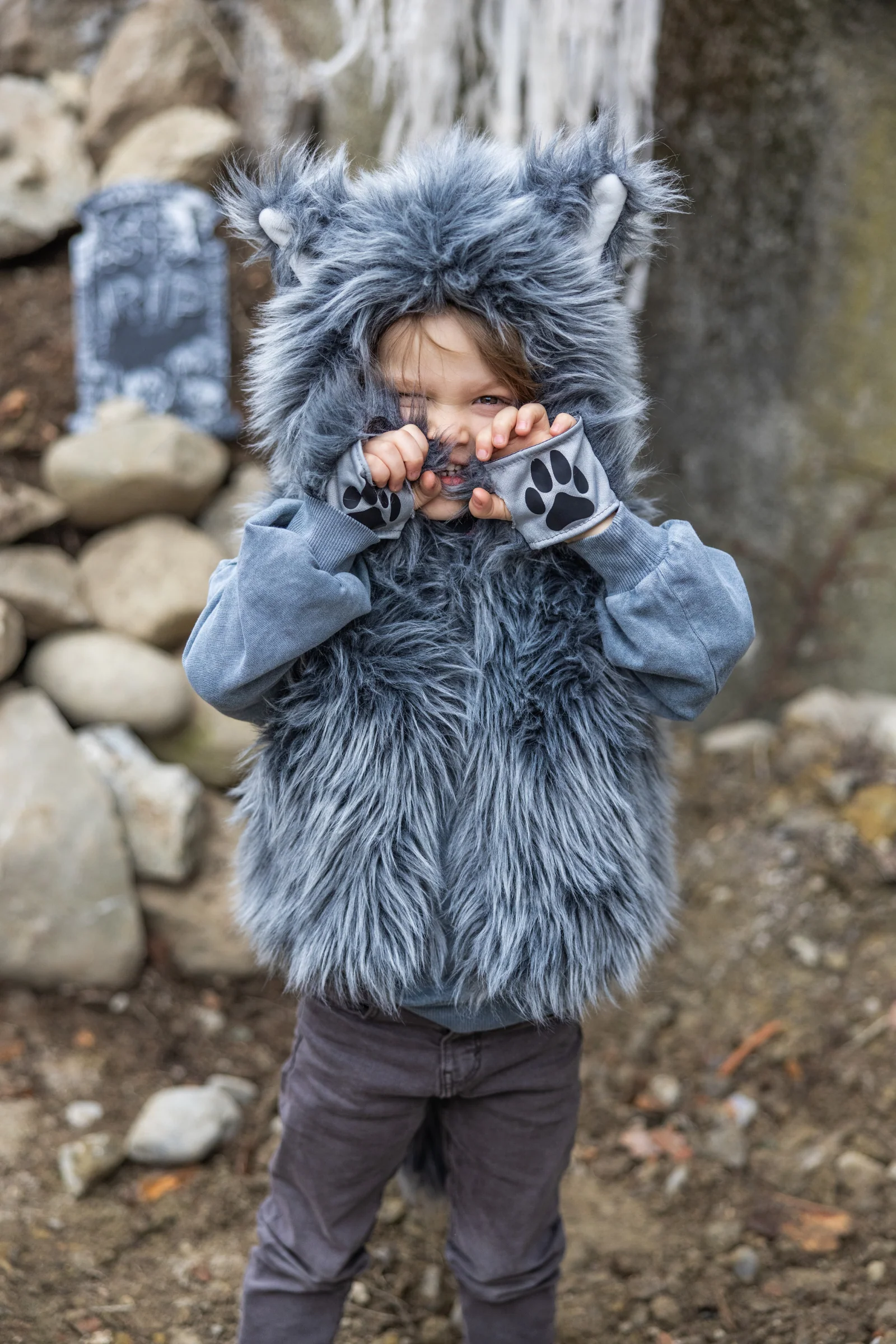 Big Bad Wolf Vest with Gloves - Image 2