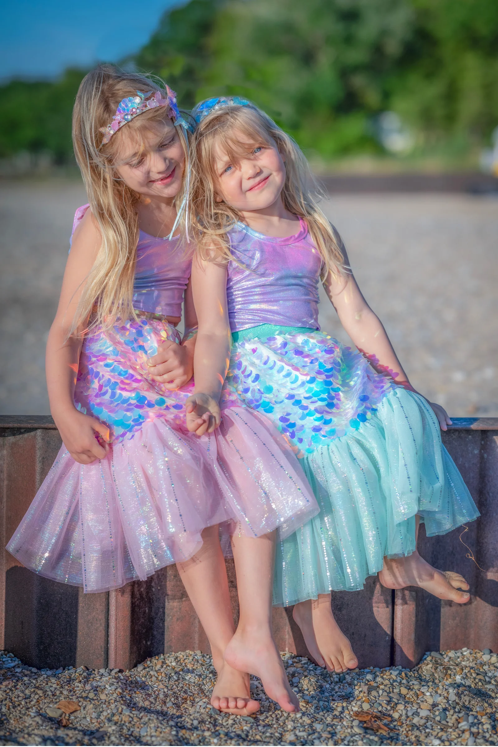 Bling Bling Mermaid Skirt & Hairclip Set - Image 2