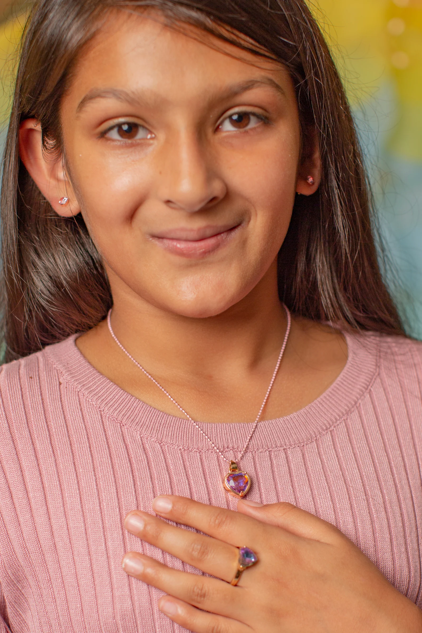 Boutique Chic Lilac Love Necklace - Image 5