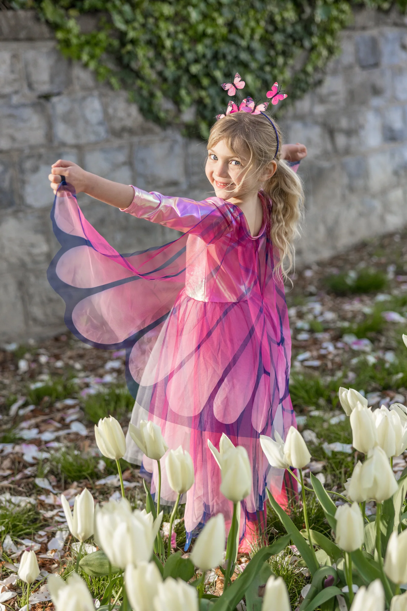 Butterfly Twirl Dress with Wings - Image 2