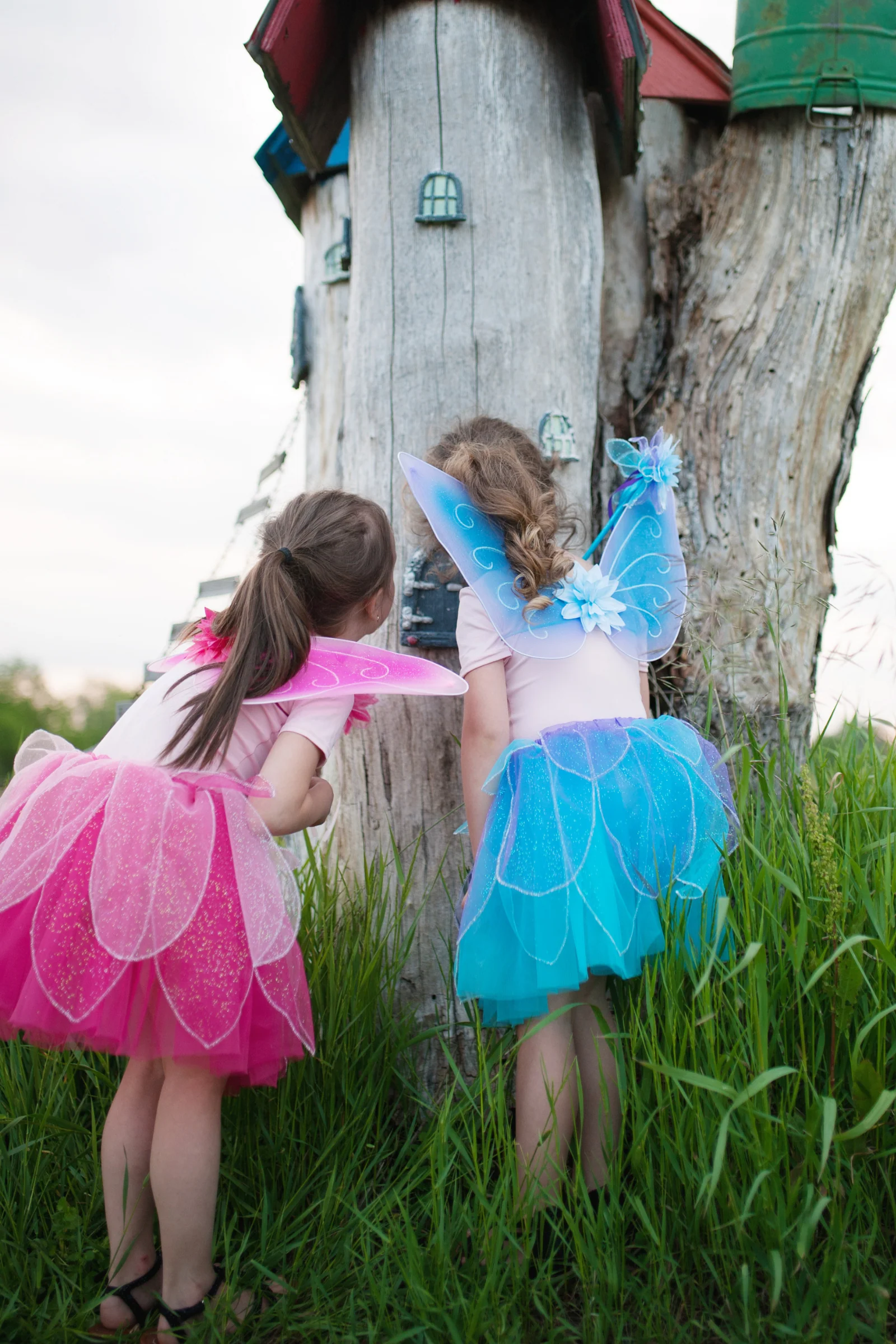 Fancy Flutter Skirt Sets with Wings & Wands - Image 3