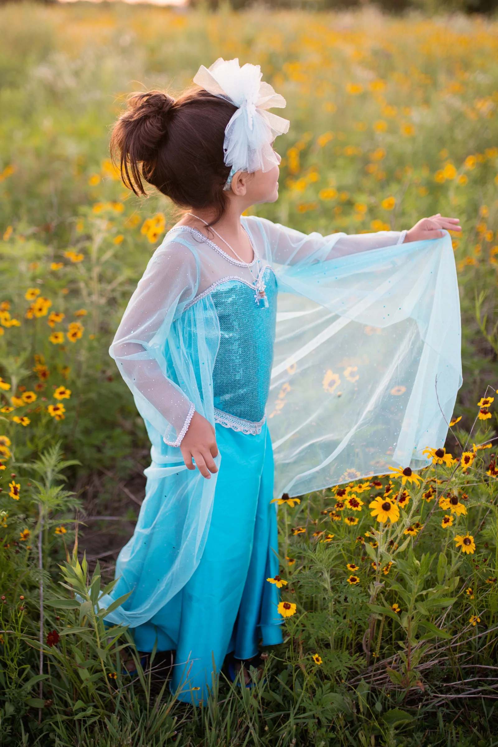 Ice Queen Dress With Cape - Image 2