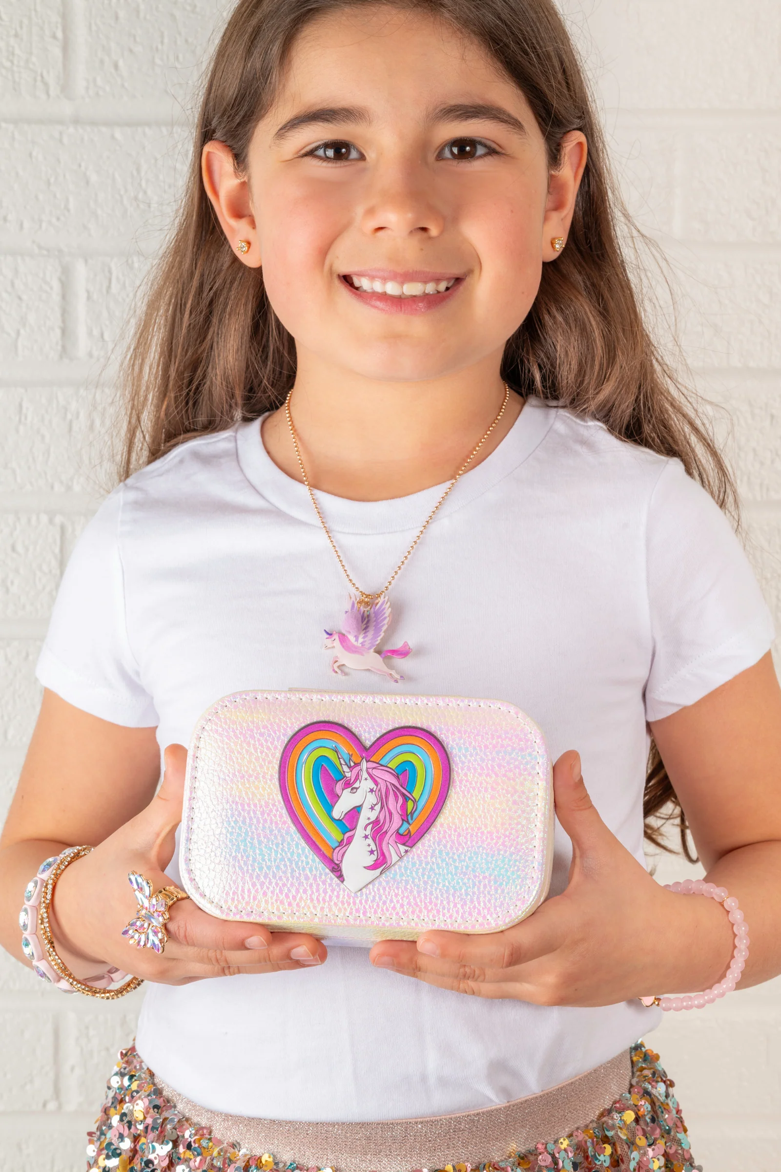 Pretty Precious Unicorn Jewelry Box