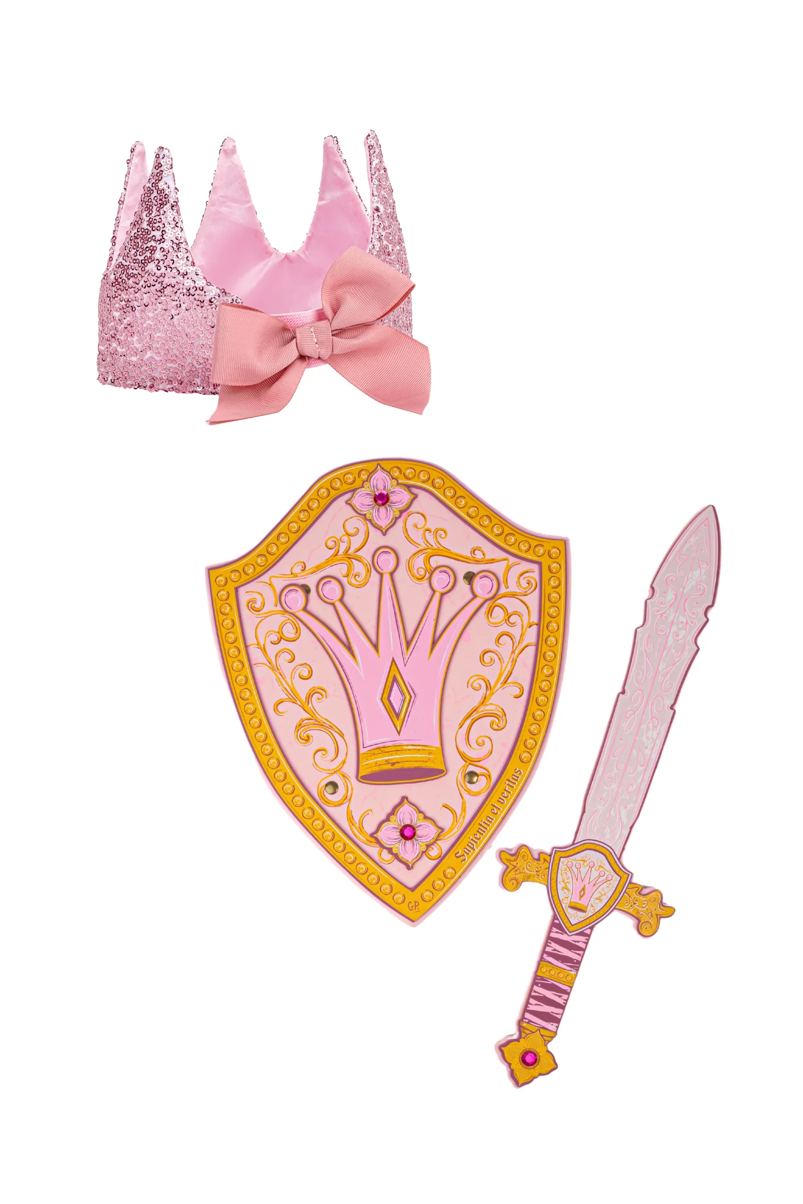 Princess Power EVA Foam Sword, Shield & Crown Bundle