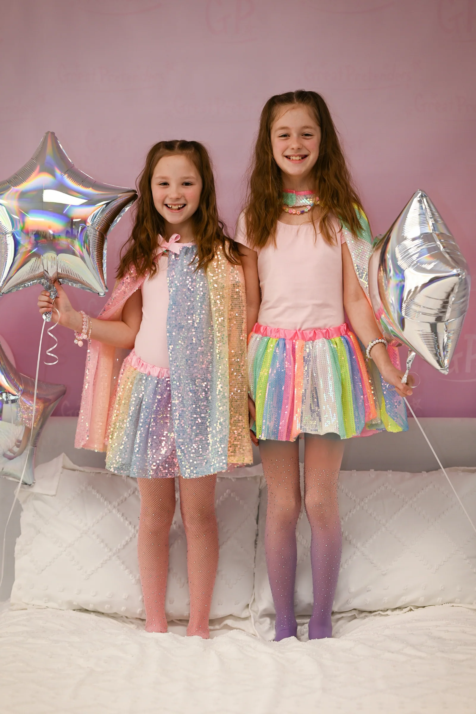 Sequins Skirt with Satin Waistband - Image 5