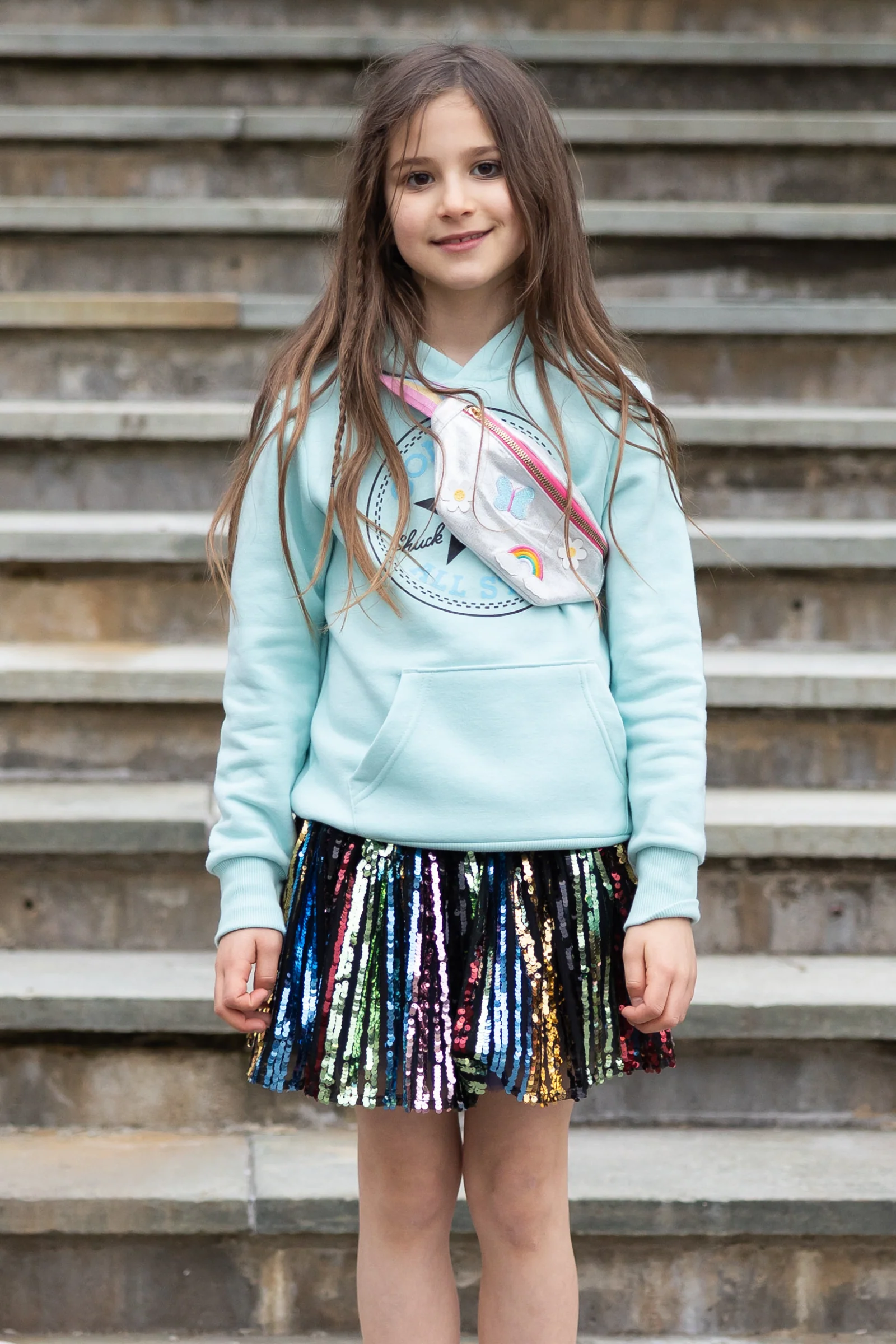 Sequins Skirt with Elastic Waistband - Image 2