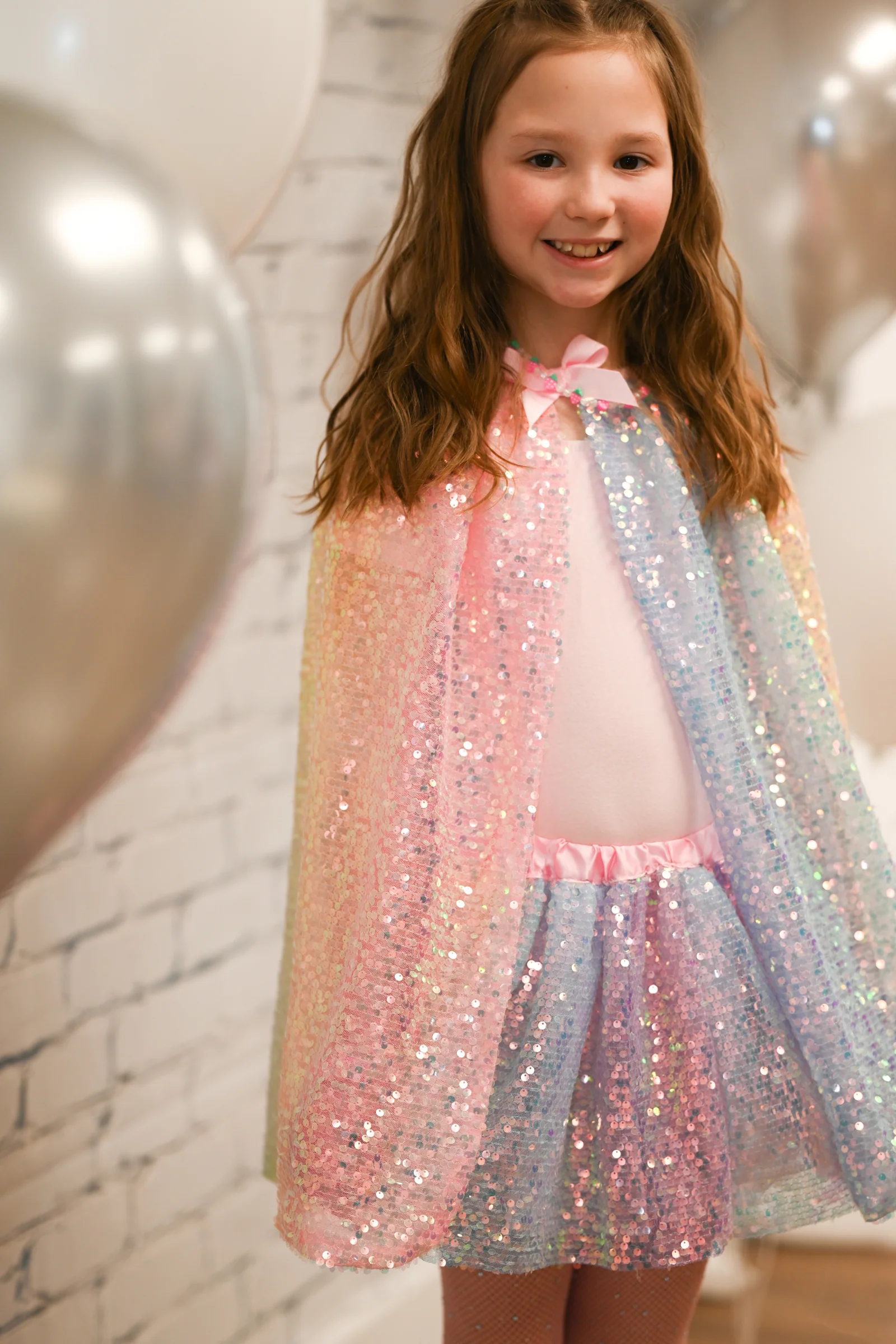 Sequins Skirt with Satin Waistband - Image 7