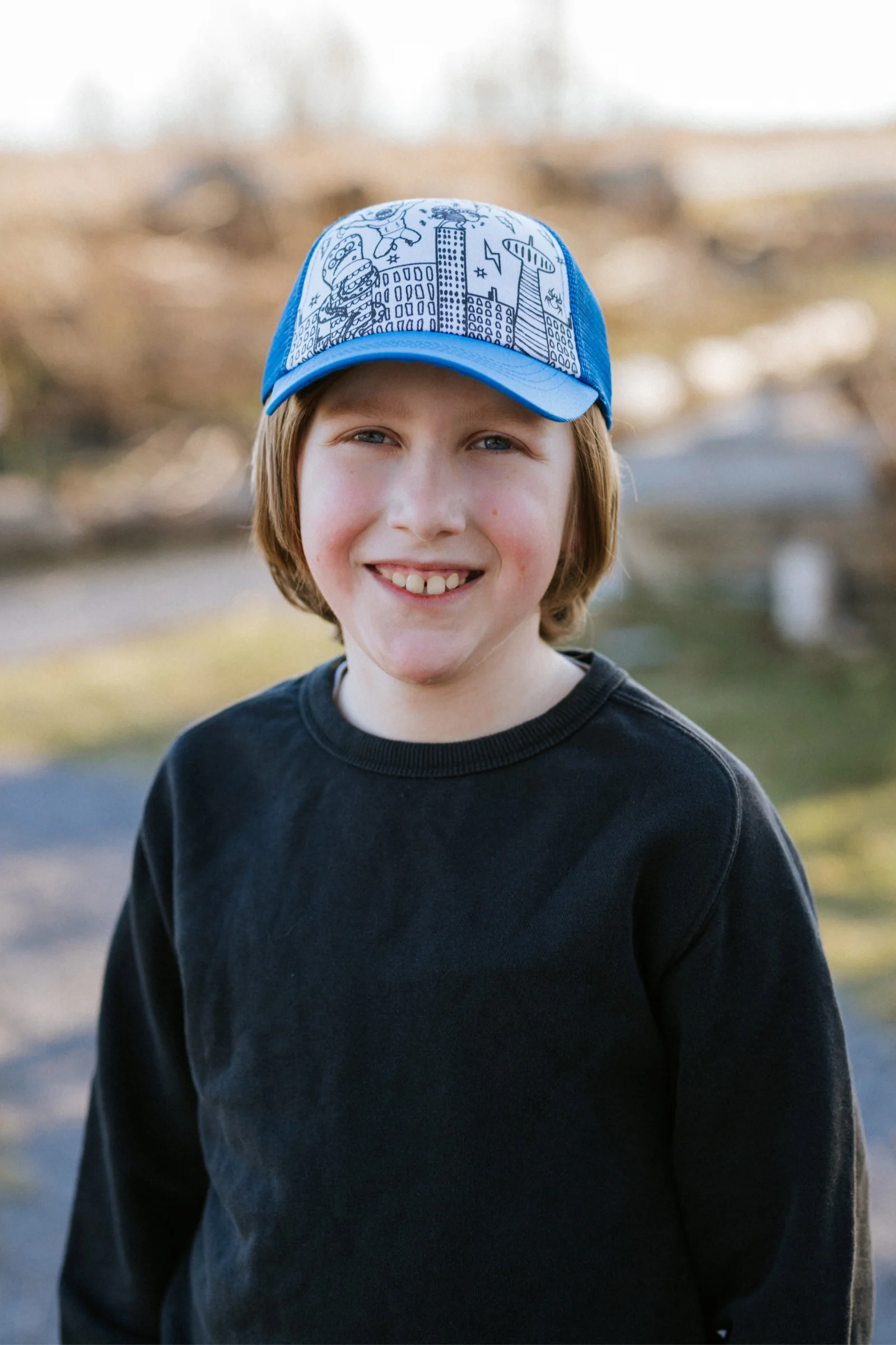 Superhero Colour-in Ball Cap - Image 2