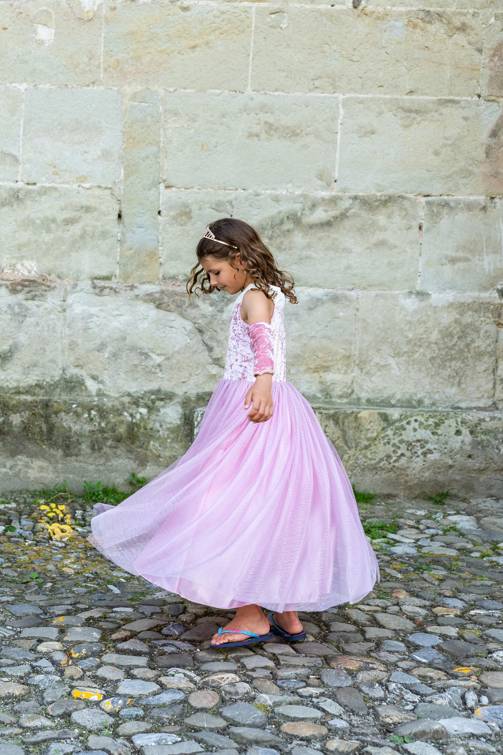 Velvety Soft Sleeping Sweetheart Princess Gown with Arm Warmers - Image 4